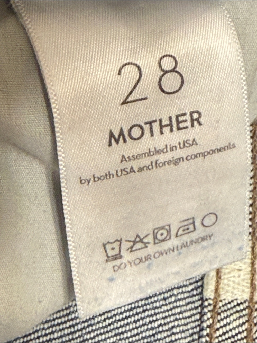 MOTHER Wide Leg Cropped Jeans | Size 28 👖